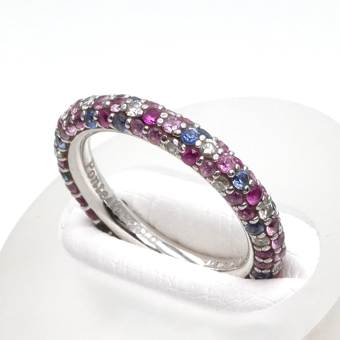 Ponte Vecchio ETERNINA Ring K18WG Silver Pink Blue White Gold Diamond