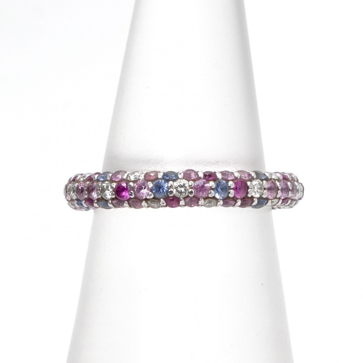 Ponte Vecchio ETERNINA Ring K18WG Silver Pink Blue White Gold Diamond