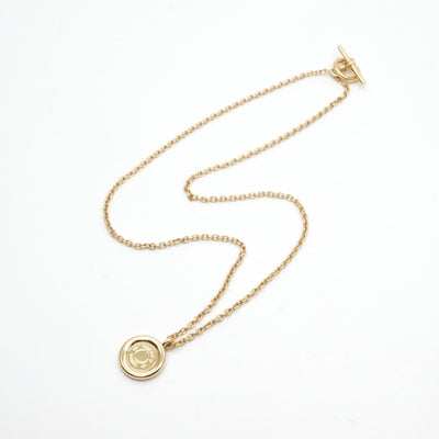HERMES HERMES Serie Necklace Pendant Choker Au750 Gold
