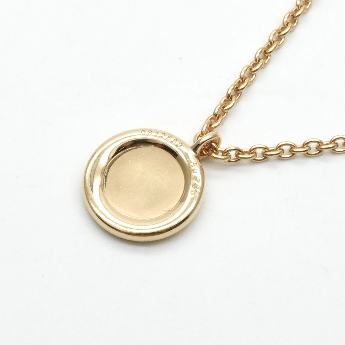 HERMES HERMES Serie Necklace Pendant Choker Au750 Gold