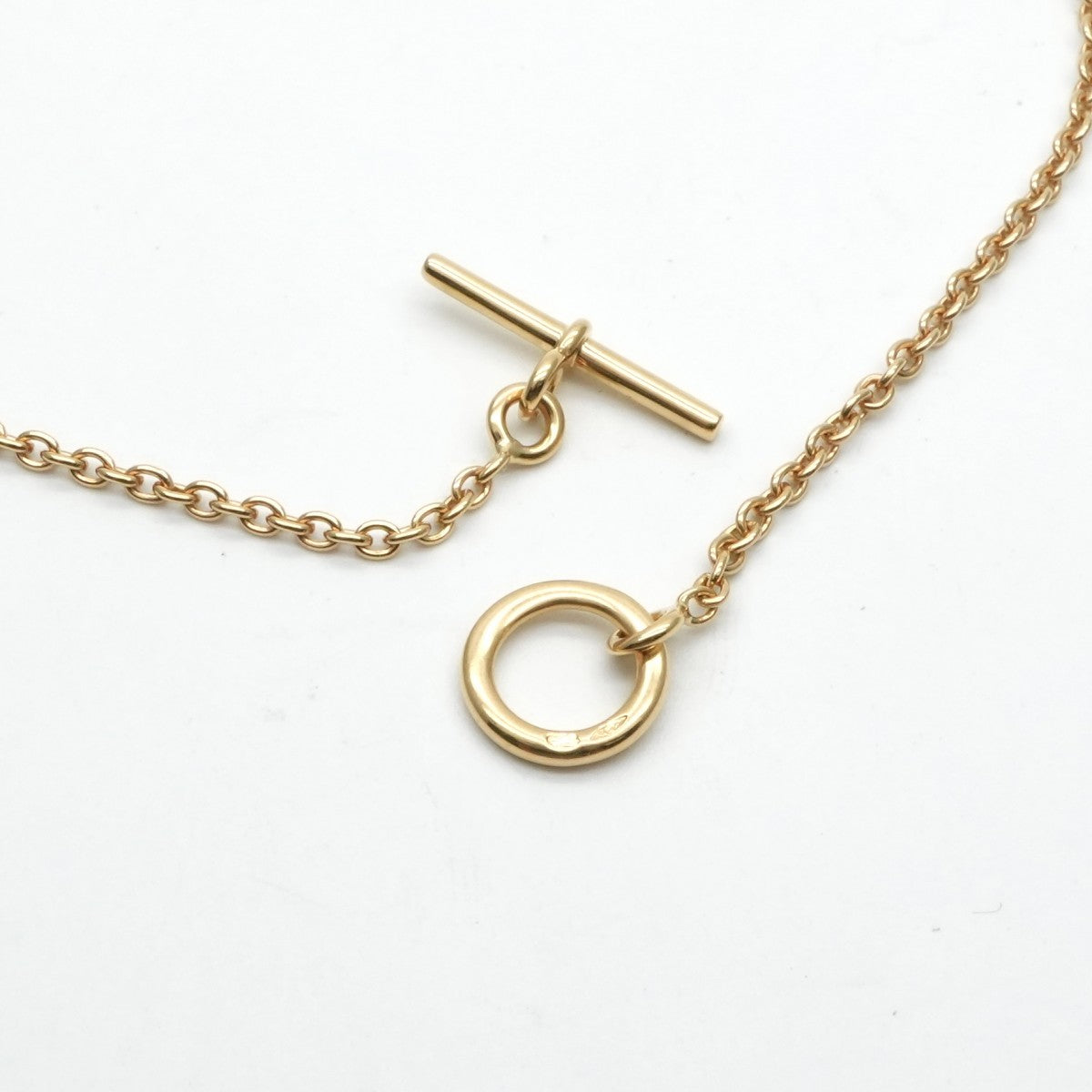 HERMES HERMES Serie Necklace Pendant Choker Au750 Gold