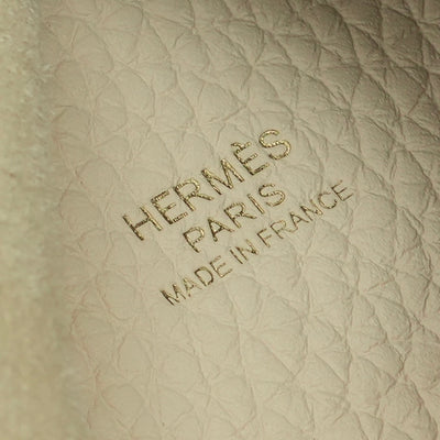 エルメス HERMES ピコタンロックPM ピコタンロック PM ピコタンPM ピコタンロック18 バッグ トートバッグ トリヨンクレマンス ナタ Nata ホワイト アイボリー 白 ゴールド金具