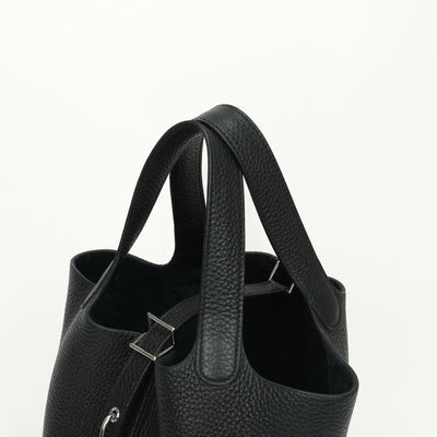 エルメス HERMES ピコタンロックPM ピコタンロック PM ピコタンPM ピコタンロック18 バッグ トートバッグ トリヨンクレマンス ノワール noir ブラック black 黒 シルバー金具 ピコタン　ピコタンロック　トリヨン