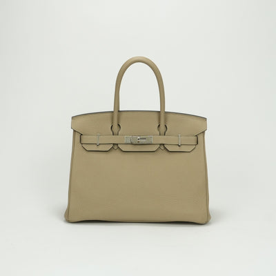 エルメス HERMES バーキン30 バーキン 30 バッグ トートバッグ トゴ トレンチ Trench ベージュ beige シルバー金具 ハンドバッグ