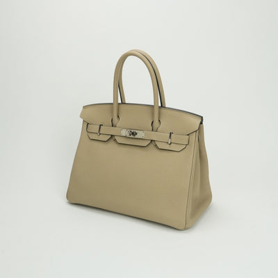 エルメス HERMES バーキン30 バーキン 30 バッグ トートバッグ トゴ トレンチ Trench ベージュ beige シルバー金具 ハンドバッグ
