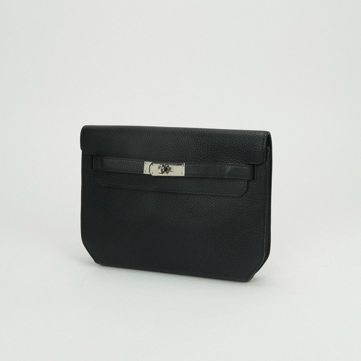 エルメス HERMES ケリーデペッシュ25 ケリーデペッシュ 25 バッグ ビジネスバッグ ブリーフケース トゴ ノワール Noir ブラック Black 黒 シルバー金具 ハンドバッグ クラッチバッグ セカンドバッグ