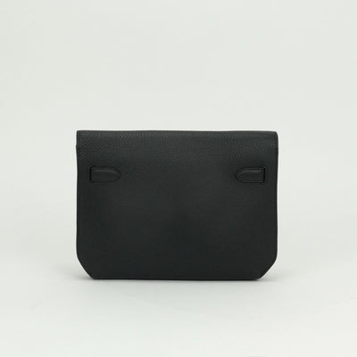 エルメス HERMES ケリーデペッシュ25 ケリーデペッシュ 25 バッグ ビジネスバッグ ブリーフケース トゴ ノワール Noir ブラック Black 黒 シルバー金具 ハンドバッグ クラッチバッグ セカンドバッグ