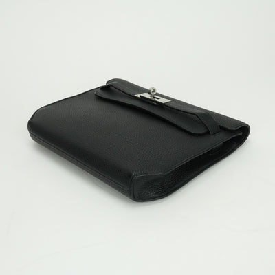 エルメス HERMES ケリーデペッシュ25 ケリーデペッシュ 25 バッグ ビジネスバッグ ブリーフケース トゴ ノワール Noir ブラック Black 黒 シルバー金具 ハンドバッグ クラッチバッグ セカンドバッグ