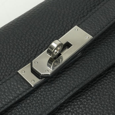 エルメス HERMES ケリーデペッシュ25 ケリーデペッシュ 25 バッグ ビジネスバッグ ブリーフケース トゴ ノワール Noir ブラック Black 黒 シルバー金具 ハンドバッグ クラッチバッグ セカンドバッグ