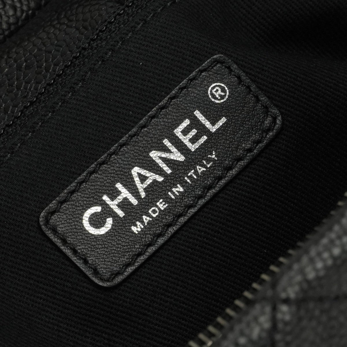CHANEL 샤넬 Matelass? 가방, 토트 백, 캐비어 스킨, 검은 색, 검은 색, 실버 피팅, 코코 마크, 체인 숄더 백