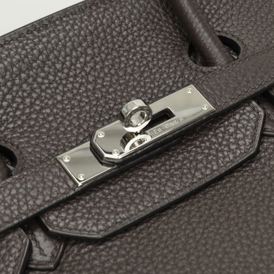 HERMES HERMES Birkin 35 Birkin 35 Bag Tote Bag Ebene Brown Brown Silver Hardware BirkinTote bag Togo