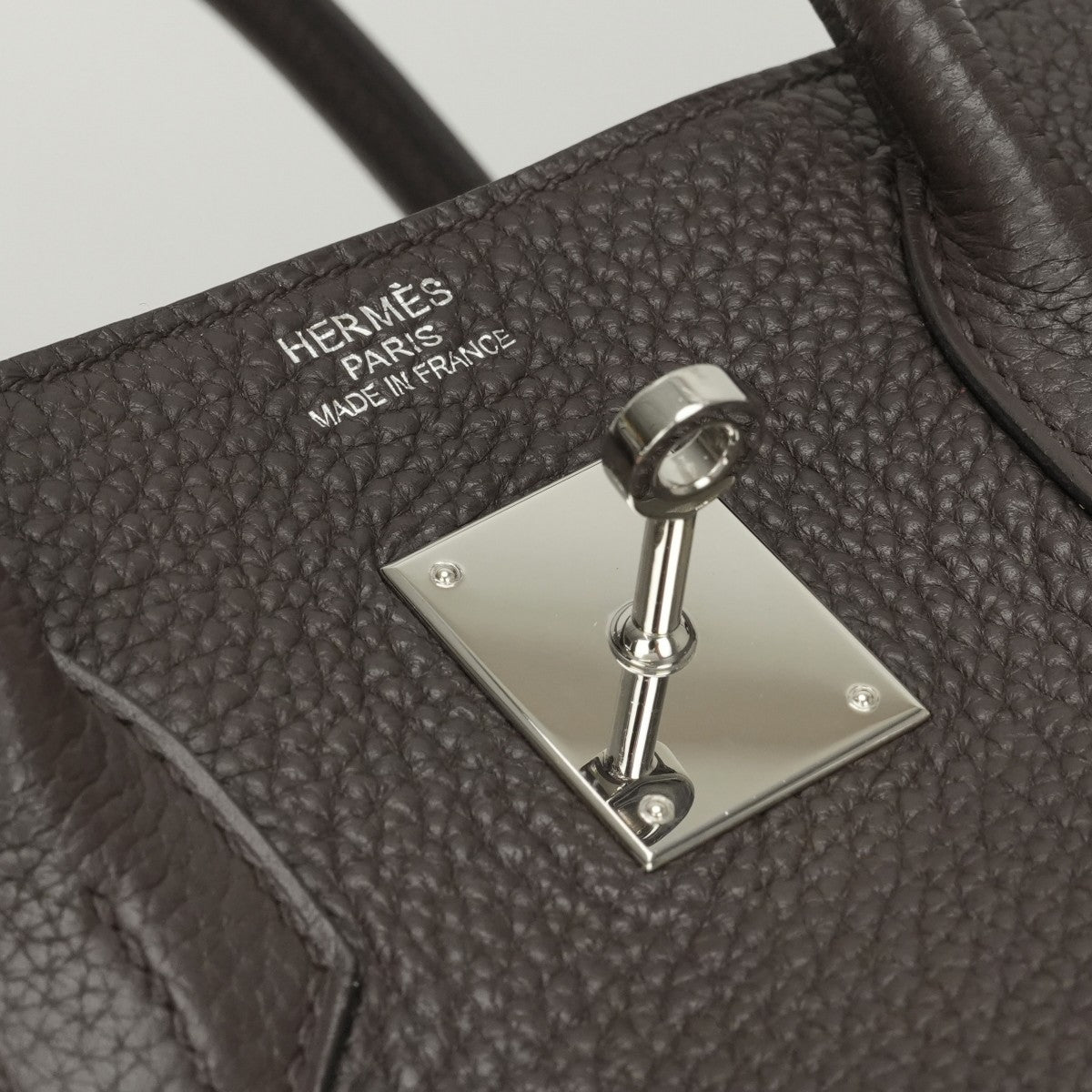 HERMES HERMES Birkin 35 Birkin 35 Bag Tote Bag Ebene Brown Brown Silver Hardware BirkinTote bag Togo