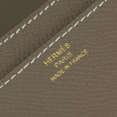 エルメス HERMES コンスタンスロングトゥーゴー コンスタンスロング トゥーゴー 財布 長財布 ロングウォレット エプソン エトゥープ グレー ゴールド金具 ヴォーエプソン