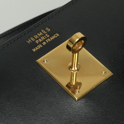 エルメス HERMES ケリー35 ケリー 35 バッグ トートバッグ ショルダーバッグ ボックスカーフ ノワール Noir ブラック Black 黒 ゴールド金具 ハンドバッグ 外縫い V字金具 2WAYバッグ