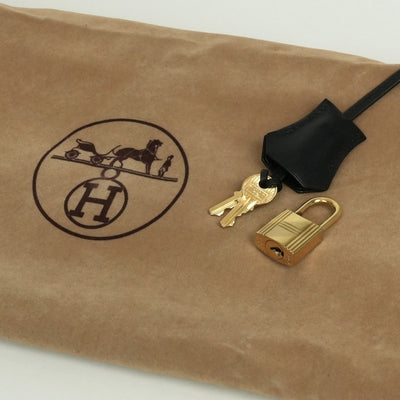 エルメス HERMES ケリー35 ケリー 35 バッグ トートバッグ ショルダーバッグ ボックスカーフ ノワール Noir ブラック Black 黒 ゴールド金具 ハンドバッグ 外縫い V字金具 2WAYバッグ