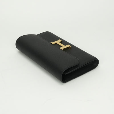 エルメス HERMES コンスタンストゥーゴー コンスタンス トゥーゴー 財布 長財布 ロングウォレット エプソン ノワール noir ブラック black 黒 ゴールド金具 ヴォーエプソン