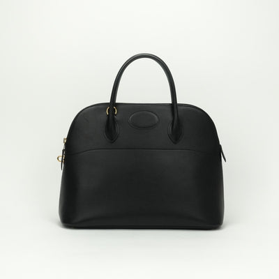 HERMES HERMES Bolide 35 Bolide 35 Bag Tote Bag Gulliver Noir Noir Black Black Gold Hardware Handbag
