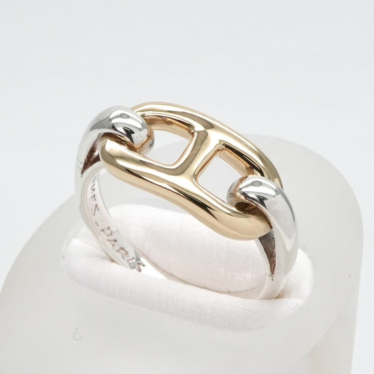 HERMES HERMES Chaine d'Ancre Ring 750/925 Gold Gold Combination Vintage Chaine K18