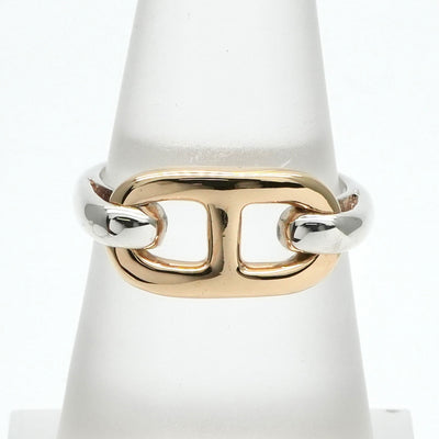 HERMES HERMES Chaine d'Ancre Ring 750/925 Gold Gold Combination Vintage Chaine K18