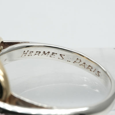 HERMES HERMES Chaine d'Ancre Ring 750/925 Gold Gold Combination Vintage Chaine K18