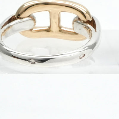 HERMES HERMES Chaine d'Ancre Ring 750/925 Gold Gold Combination Vintage Chaine K18