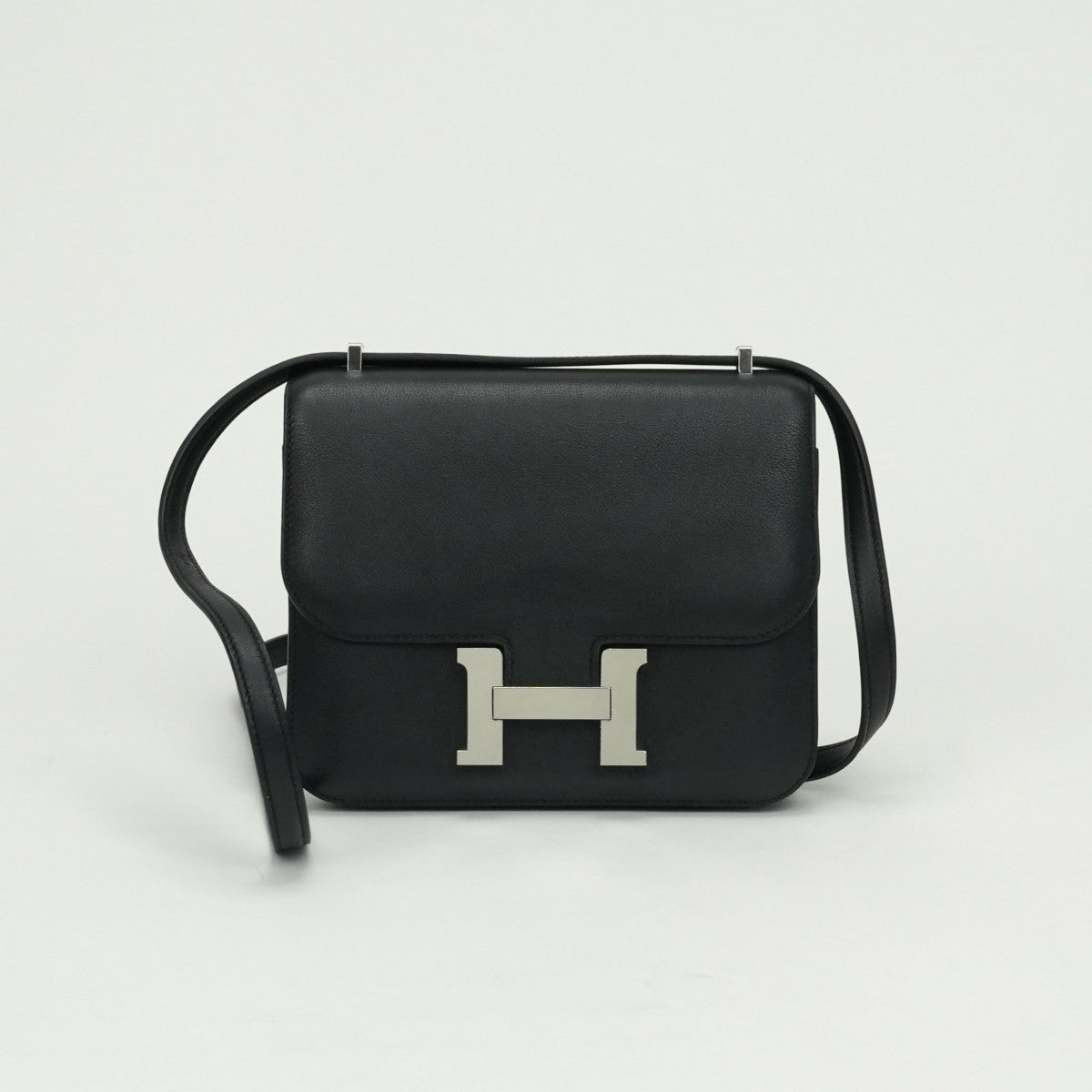 エルメス HERMES コンスタンス3 ミニ18 コンスタンス 3 ミニ 18 バッグ ショルダーバッグ スイフト ノワール Noir ブラック Black 黒 シルバー金具 ヴォースイフト