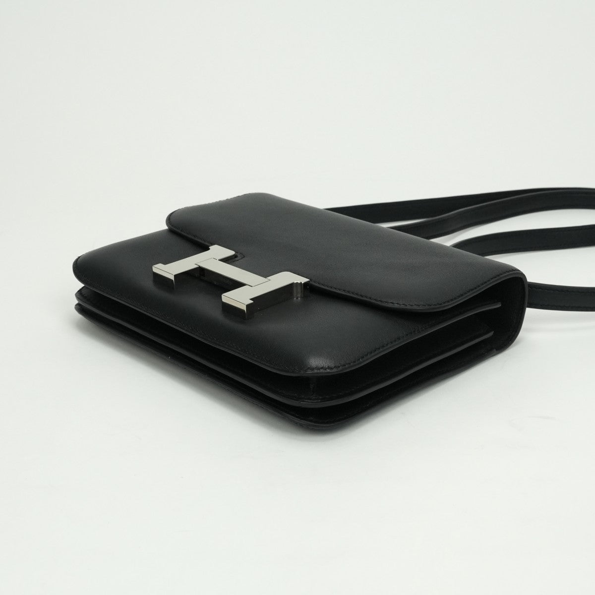 エルメス HERMES コンスタンス3 ミニ18 コンスタンス 3 ミニ 18 バッグ ショルダーバッグ スイフト ノワール Noir ブラック Black 黒 シルバー金具 ヴォースイフト
