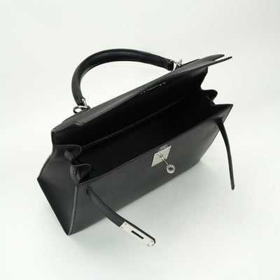 エルメス HERMES ケリー28 ケリー 28 バッグ トートバッグ ショルダーバッグ エプソン ノワール noir ブラック black 黒 シルバー金具 ケリー28　ヴォーエプソン　ブラック