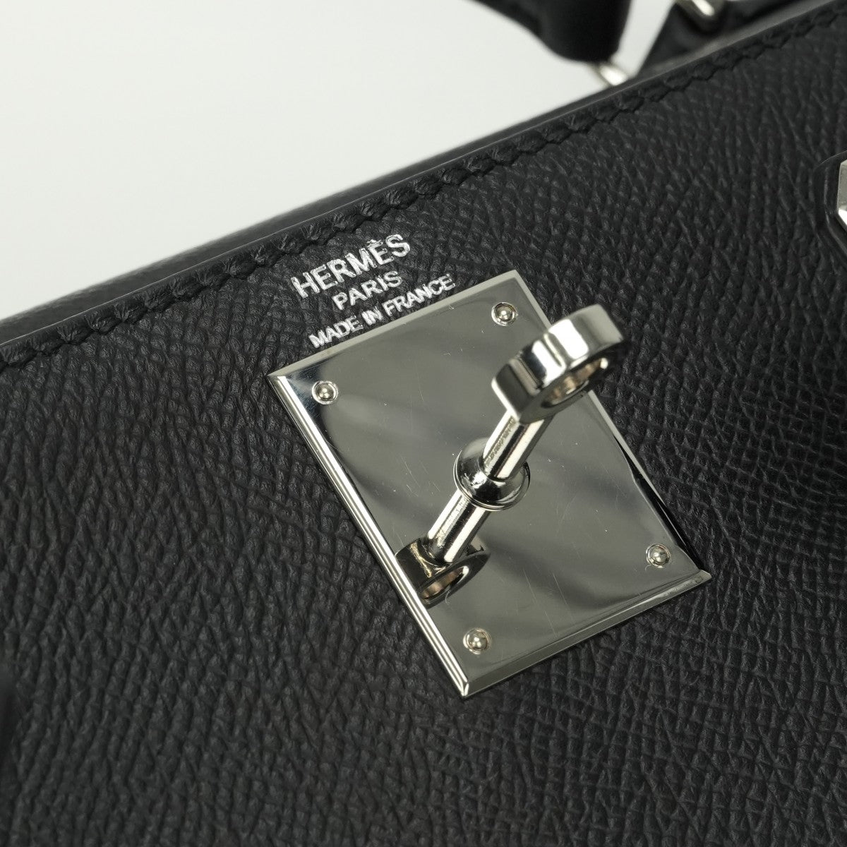 エルメス HERMES ケリー28 ケリー 28 バッグ トートバッグ ショルダーバッグ エプソン ノワール noir ブラック black 黒 シルバー金具 ケリー28　ヴォーエプソン　ブラック
