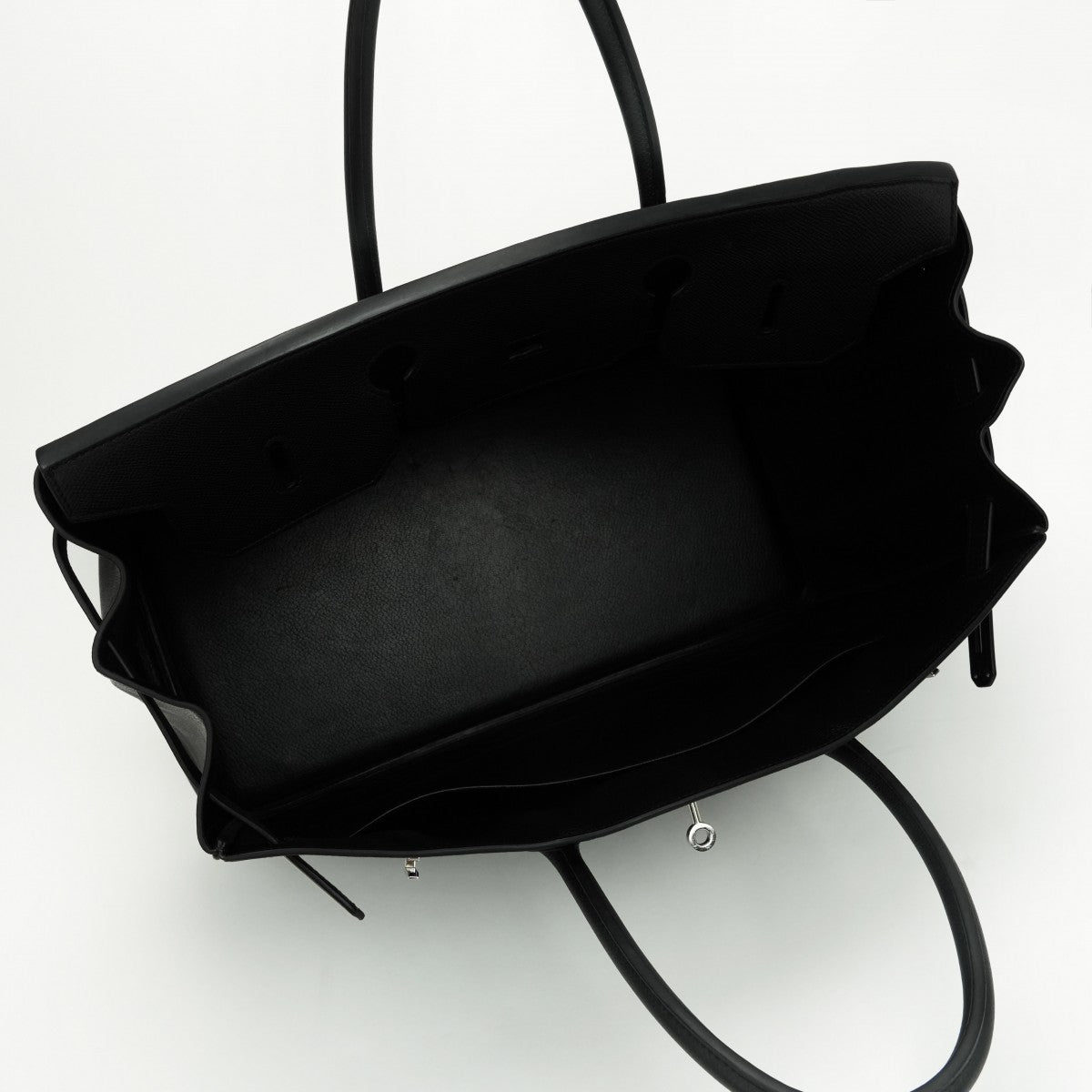 HERMES HERMES Birkin 40 Birkin 40 Bag Tote Bag Epson Noir Noir Black Black Silver Hardware Birkin Epson tote bag