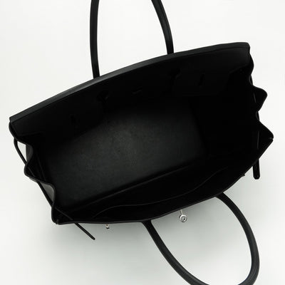 HERMES HERMES Birkin 40 Birkin 40 Bag Tote Bag Epson Noir Noir Black Black Silver Hardware Birkin Epson tote bag