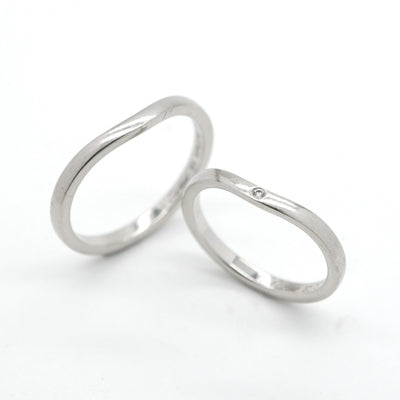 CARTIER Cartier Curve Wedding Ring Curve Wedding Ring Ballerina Ring Pt950 Silver Platinum Wedding Ring