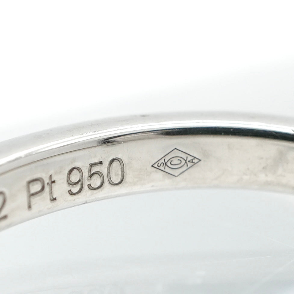 CARTIER Cartier Curve Wedding Ring Curve Wedding Ring Ballerina Ring Pt950 Silver Platinum Wedding Ring