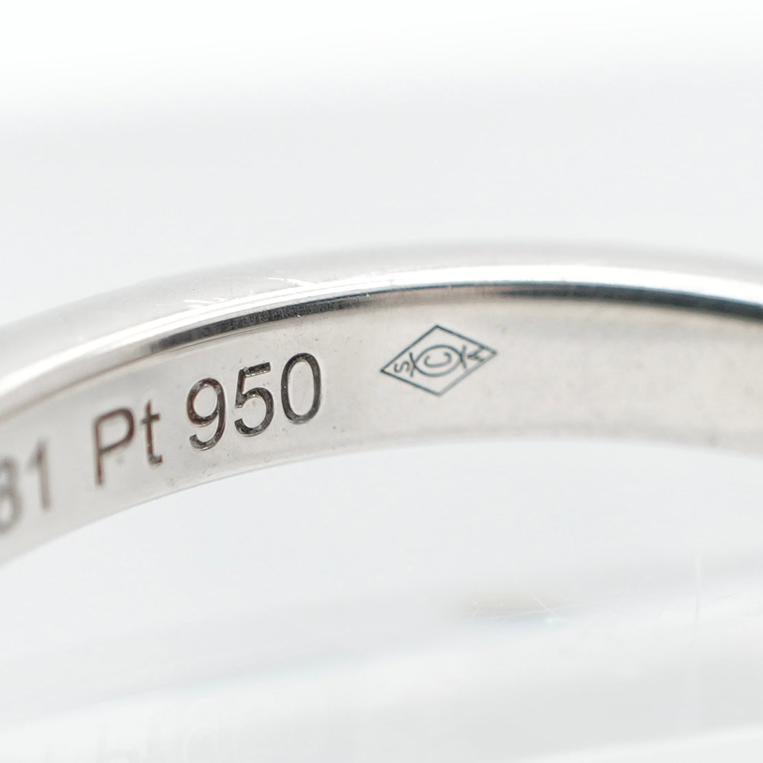 CARTIER Cartier Curve Wedding Ring Curve Wedding Ring Ballerina Ring Pt950 Silver Platinum Wedding Ring