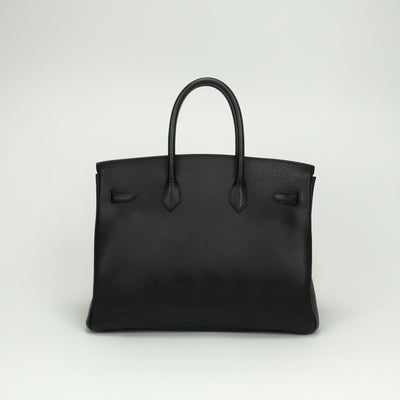 エルメス HERMES バーキン35 バーキン 35 バッグ トートバッグ アルデンヌ ノワール Noir ブラック Black 黒 ゴールド金具 ハンドバッグ