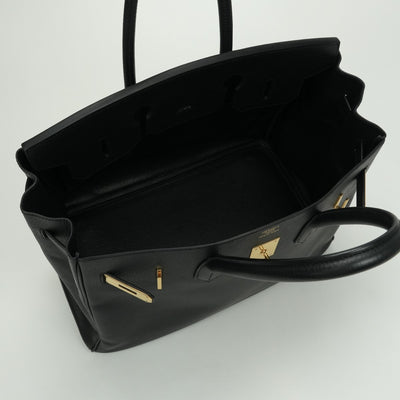 エルメス HERMES バーキン35 バーキン 35 バッグ トートバッグ アルデンヌ ノワール Noir ブラック Black 黒 ゴールド金具 ハンドバッグ