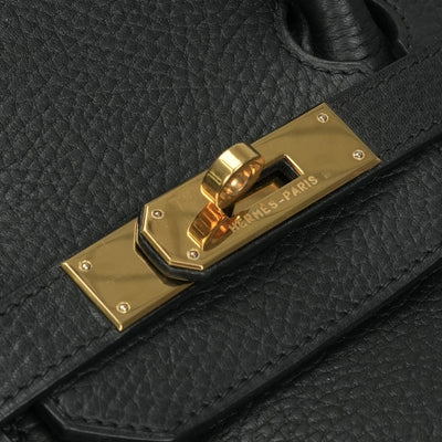 エルメス HERMES バーキン35 バーキン 35 バッグ トートバッグ アルデンヌ ノワール Noir ブラック Black 黒 ゴールド金具 ハンドバッグ