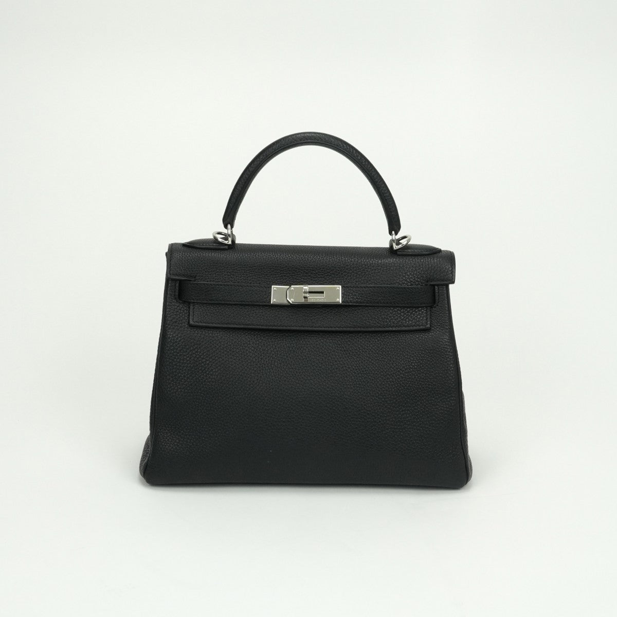 HERMES 헤르메스 Kelly 28 Kelly 28 가방 토트 백 숄더 가방 토고 누아르 누아 블랙 블랙 실버 하드웨어 – H3（エイチスリー）