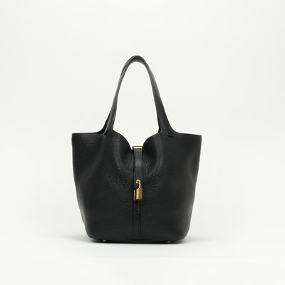 エルメス HERMES ピコタンロックMM ピコタンロック MM ピコタンロック22 バッグ トートバッグ トリヨンクレマンス ノワール noir ブラック black 黒 ゴールド金具 ハンドバッグ　ピコタン　エルメスピコタンロック