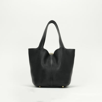 エルメス HERMES ピコタンロックMM ピコタンロック MM ピコタンロック22 バッグ トートバッグ トリヨンクレマンス ノワール noir ブラック black 黒 ゴールド金具 ハンドバッグ　ピコタン　エルメスピコタンロック