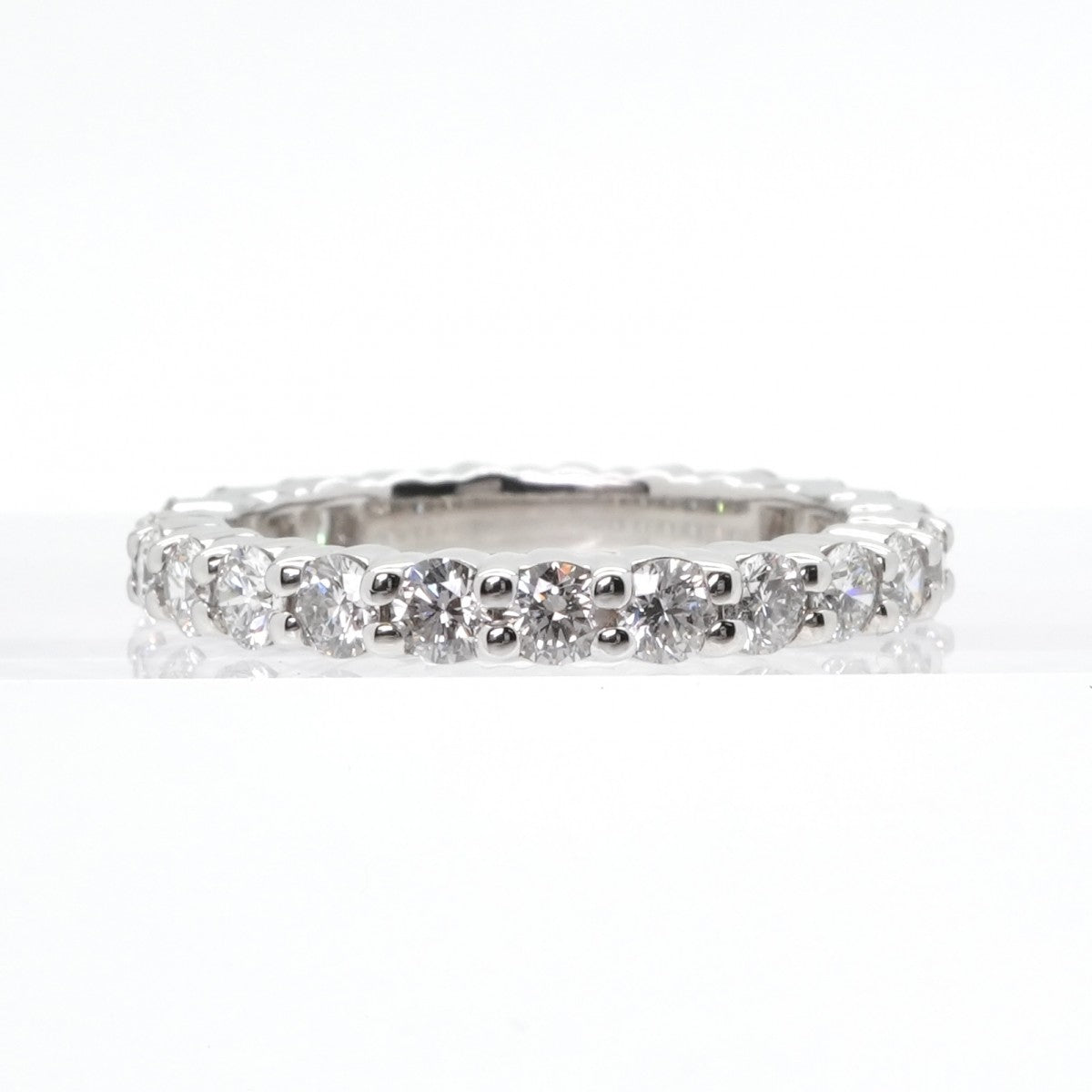 HARRY WINSTON 해리 윈스턴 라운드 컷 프론트 세트 링 라운드 컷 프론트 세트 링 클래식 다이아몬드 밴드 링 링 PT950은 전체 영원 반지 플래티넘 다이아몬드