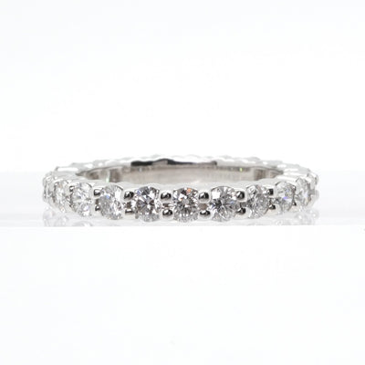 HARRY WINSTON 해리 윈스턴 라운드 컷 프론트 세트 링 라운드 컷 프론트 세트 링 클래식 다이아몬드 밴드 링 링 PT950은 전체 영원 반지 플래티넘 다이아몬드