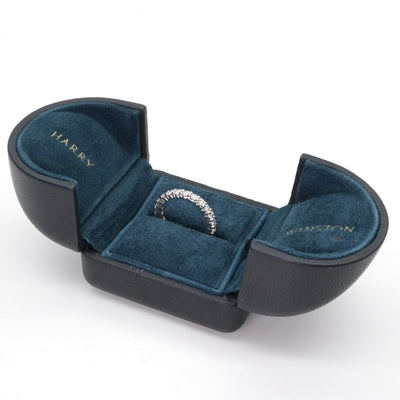 HARRY WINSTON 해리 윈스턴 라운드 컷 프론트 세트 링 라운드 컷 프론트 세트 링 클래식 다이아몬드 밴드 링 링 PT950은 전체 영원 반지 플래티넘 다이아몬드