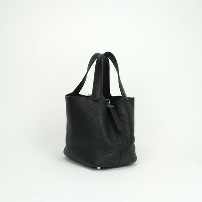 エルメス HERMES ピコタンPM ピコタン PM ピコタン18 バッグ トートバッグ トリヨンクレマンス ノワール　noir ブラック Black 黒 シルバー金具 ハンドバッグ