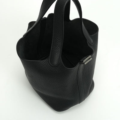 エルメス HERMES ピコタンPM ピコタン PM ピコタン18 バッグ トートバッグ トリヨンクレマンス ノワール　noir ブラック Black 黒 シルバー金具 ハンドバッグ