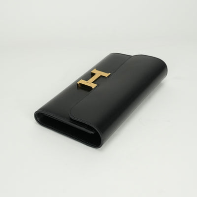 エルメス HERMES コンスタンストゥーゴー コンスタンス トゥーゴー 財布 長財布 ロングウォレット ボックスカーフ ノワール noir ブラック black 黒 ゴールド金具 コンスタンスロング　ボックスカーフ　ブラック