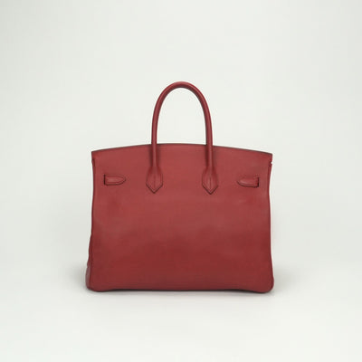 エルメス HERMES バーキン35 バーキン 35 バッグ トートバッグ アルデンヌ ルージュヴィフ Rougevif レッド Red 赤 ゴールド金具 ハンドバッグ