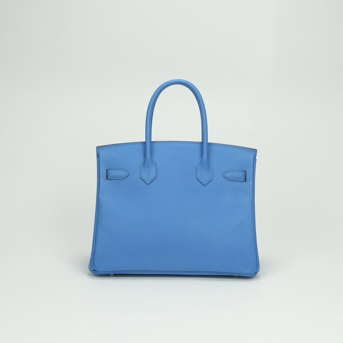 HERMES HERMES Birkin 30 Birkin 30 Bag Tote Bag Epson Blue Paradise Blue Paradise Blue Blue Silver Fittings Vaugh Epson
