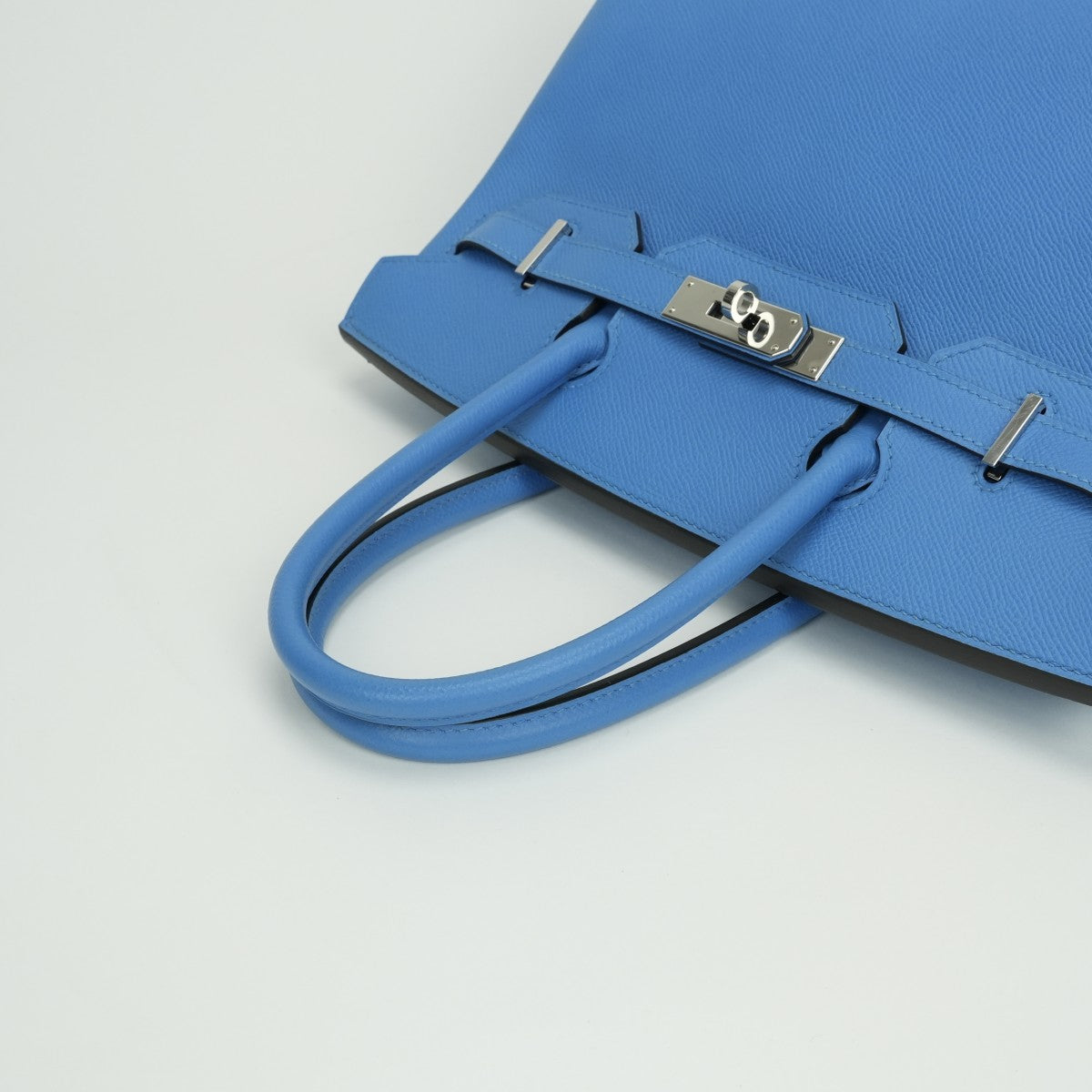 HERMES HERMES Birkin 30 Birkin 30 Bag Tote Bag Epson Blue Paradise Blue Paradise Blue Blue Silver Fittings Vaugh Epson
