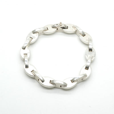 HERMES HERMES Nova Bracelet Bangle Cuff 925 Silver